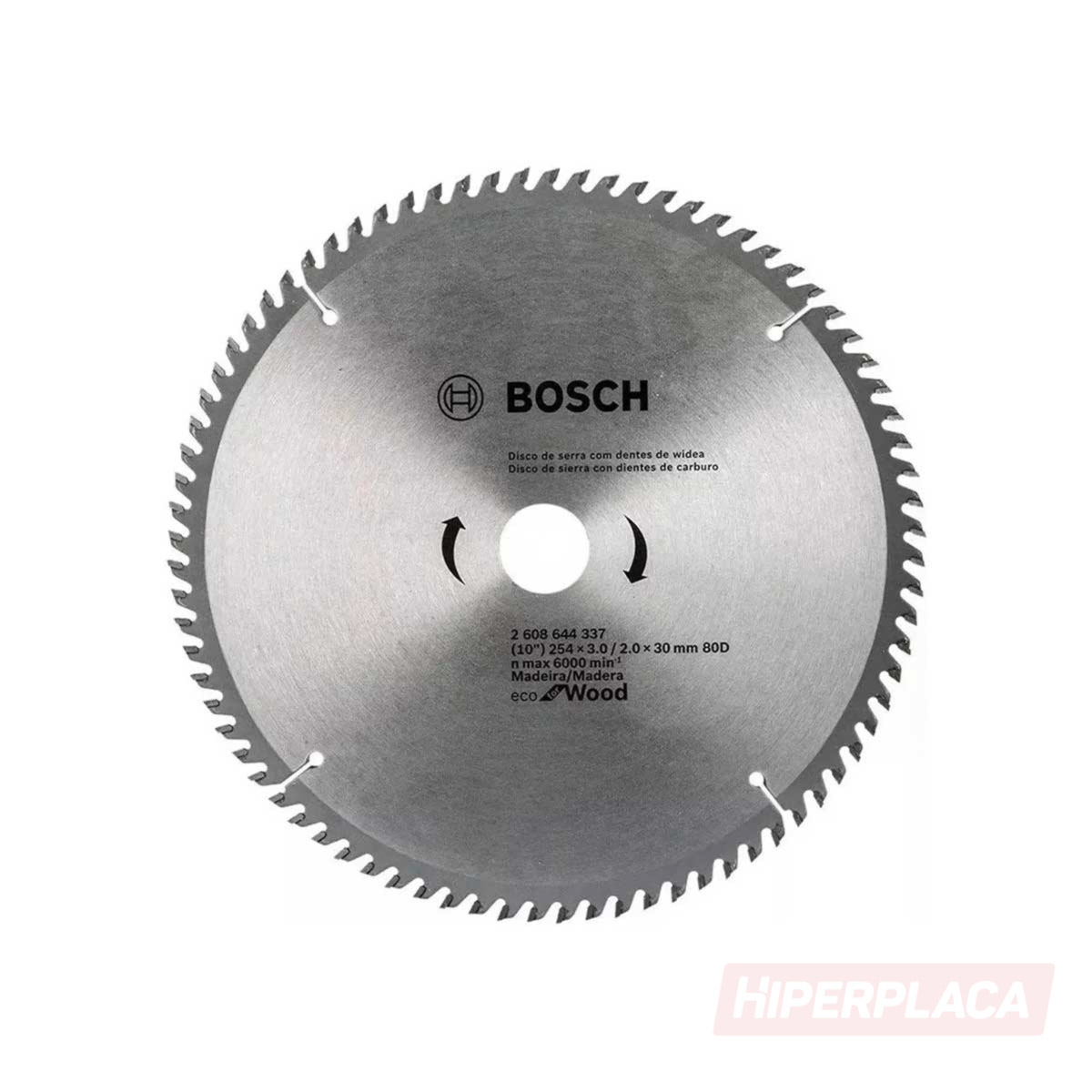 Acusador Conquista Whitney Disco De Sierra Circular Bosch 254mm 10″ | Hiperplaca